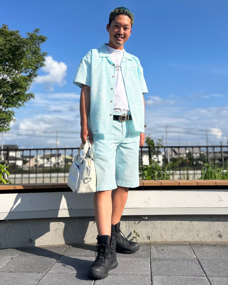 Karl Kani GOLF] ダイヤモンド スペード PU 総柄 エンボス ラウンド