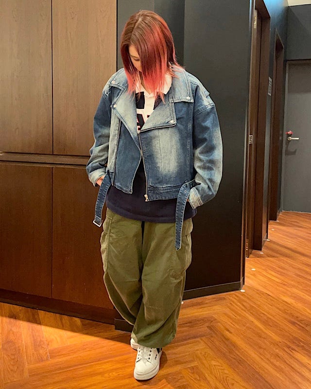 Karl Kani] ウィメンズ デニム バイカー ジャケット | PEET ONLINE STORE
