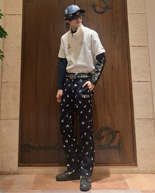 GOTCHA GOLF] BIG エンボス ホールレス Gバックル ベルト | PEET