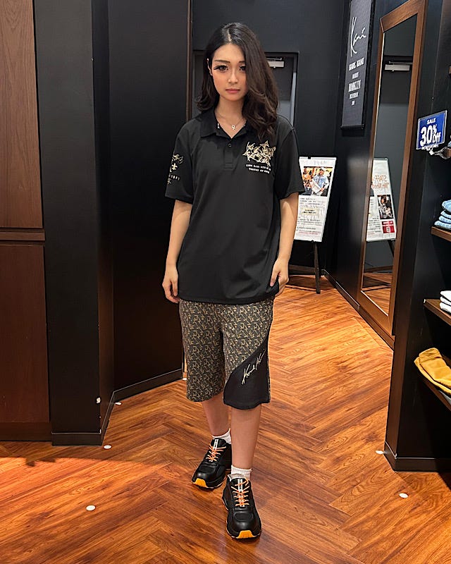 Karl Kani GOLF] デオドラント リミテッド ゴールドローズ ポロ | PEET 