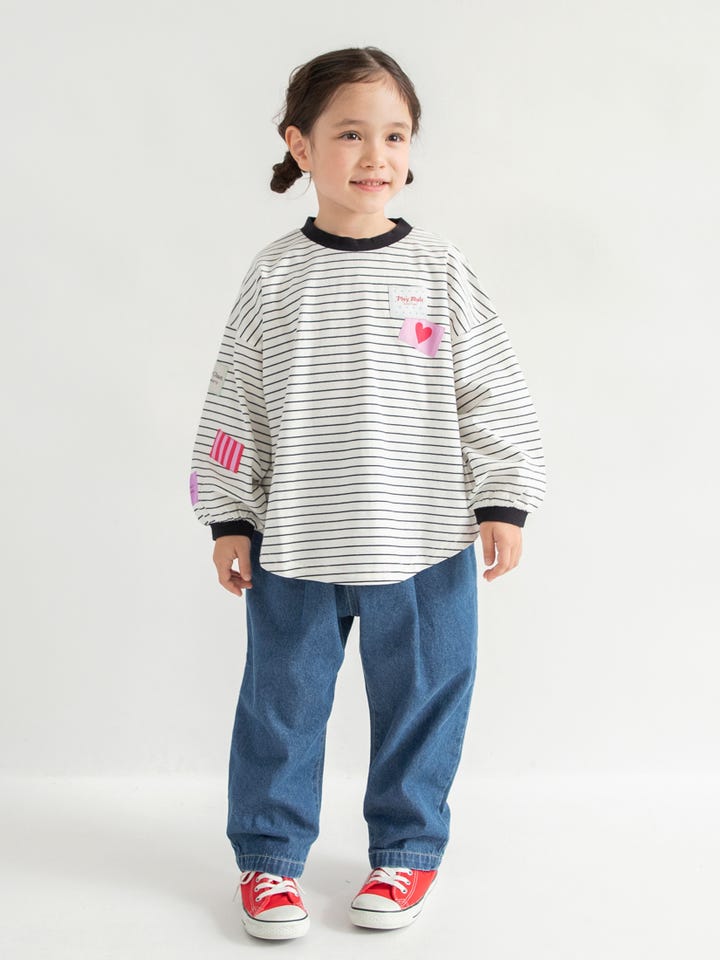 WEB限定/DRC】ワッペン長袖Tシャツ 2026春夏 ｜子供服&ベビー服