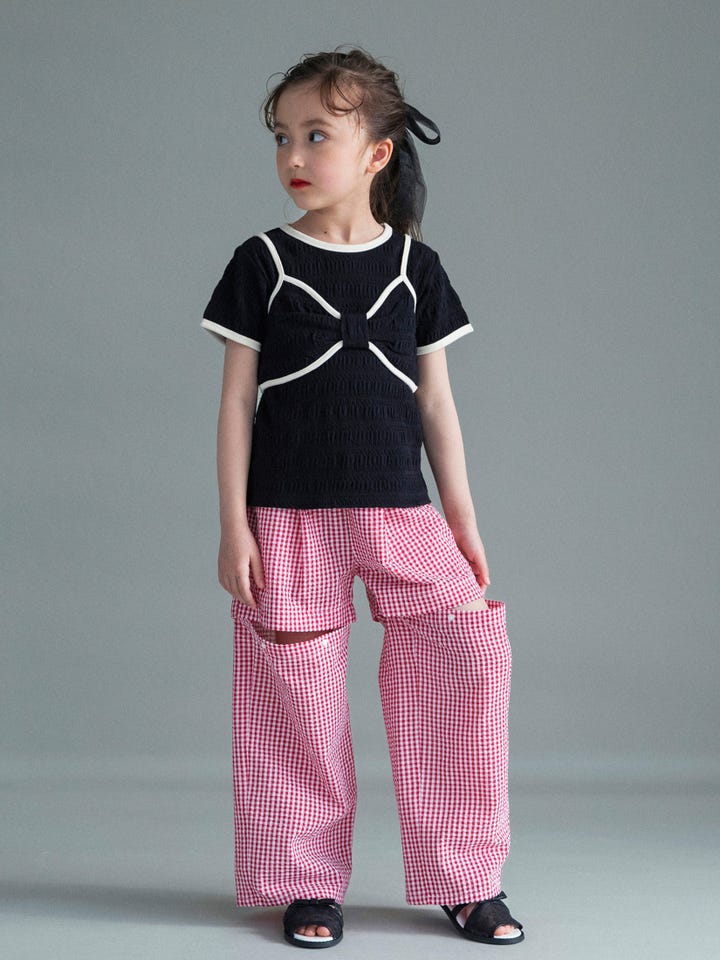 WEB限定】リボンビスチェトップスセット 2026春夏 ｜子供服&ベビー服