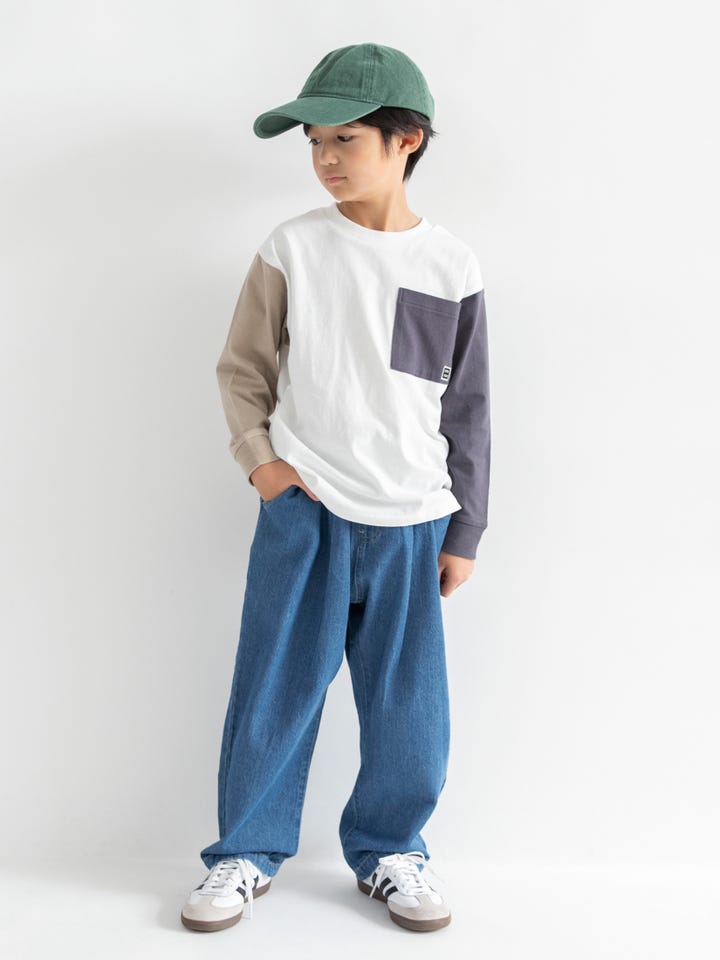 WEB限定/DRC】ポケット長袖Tシャツ 2026春夏 ｜子供服&ベビー服