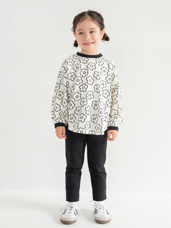 WEB限定/DRC】総柄長袖Tシャツ 2026春夏 ｜子供服&ベビー服