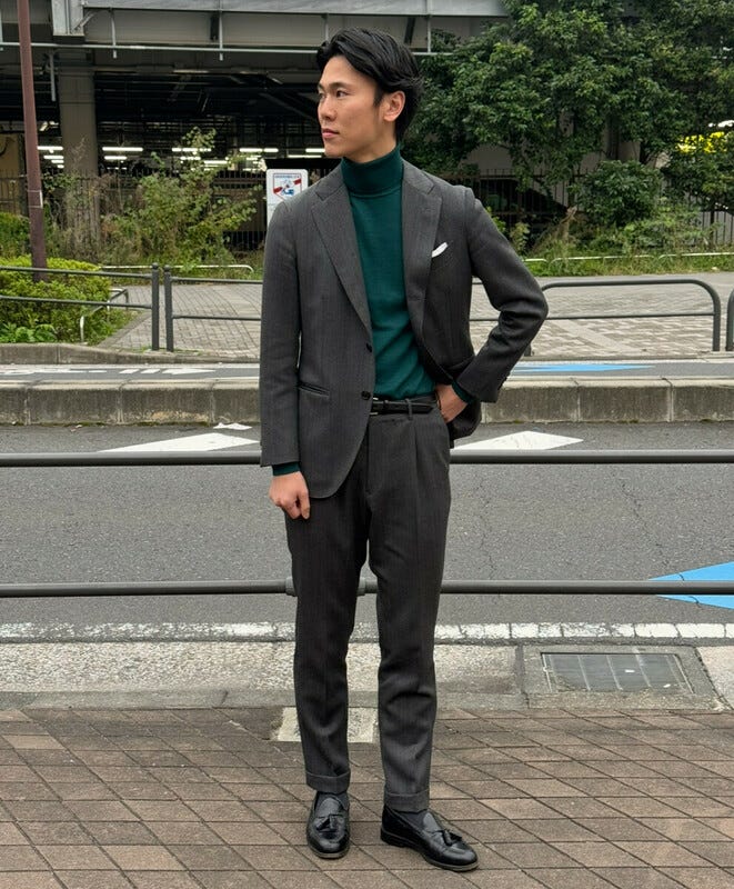 ショールカラーケーブルカーディガン(46 ブラウン系): メンズ