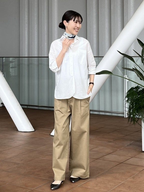 長袖シャツ(L 白): レディース｜メーカーズシャツ鎌倉公式通販
