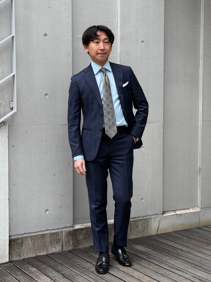 ブルー系/レジメンタル（ストライプ）/シルク(ブルー系): メンズ