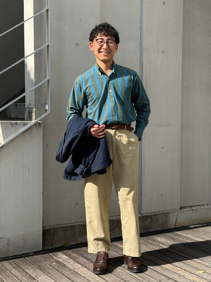 VINTAGE IVY シャツ(14H(M) イエロー系): メンズ｜メーカーズシャツ