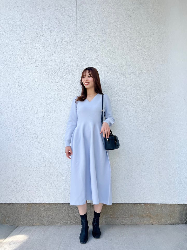 ホールガーメント パフスリーブ ワンピース Liala×PG 全6色｜lpg311