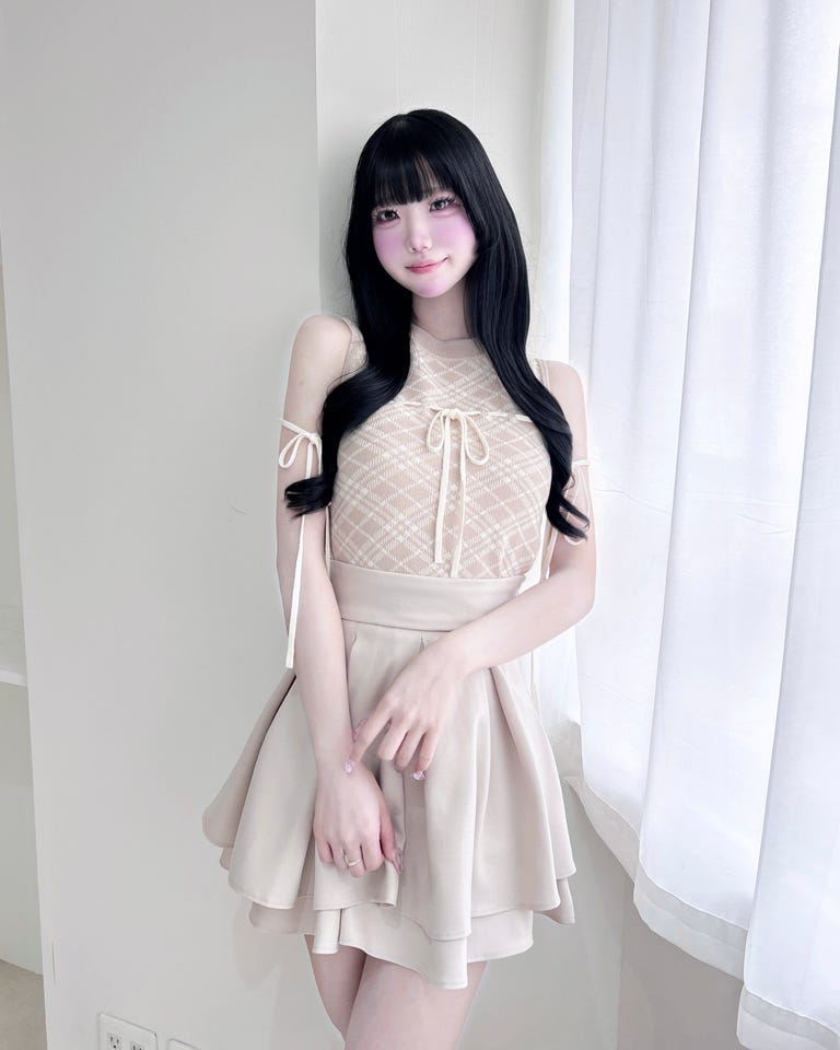 バックレースアップタックフレアスカート｜INGNI(イング) 公式通販
