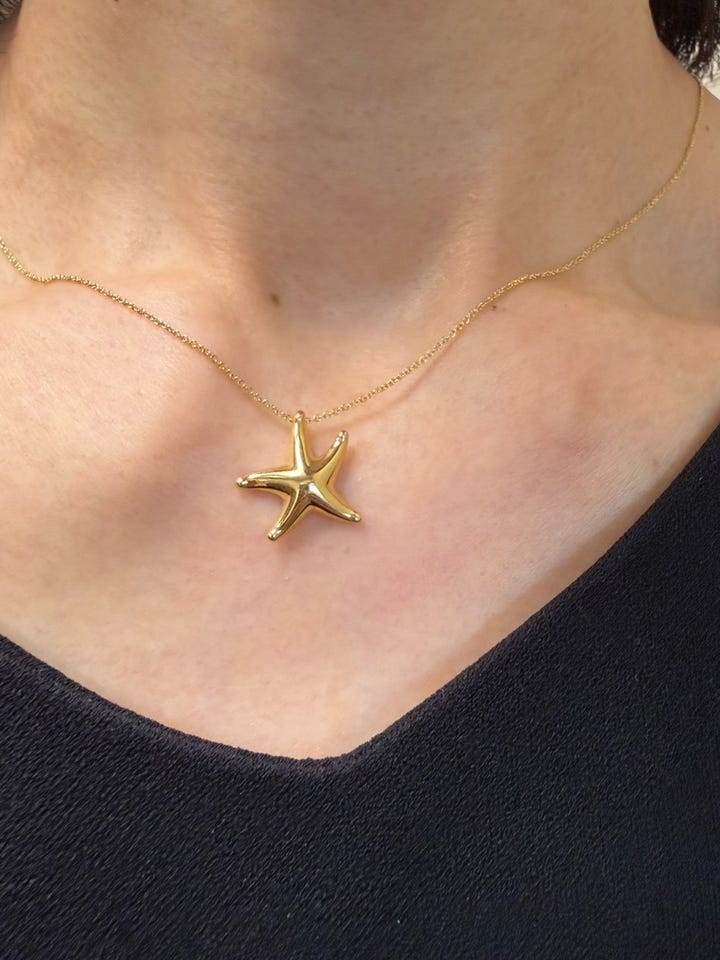 エルサ・ペレッティ スターフィッシュ ペンダントネックレス 中古