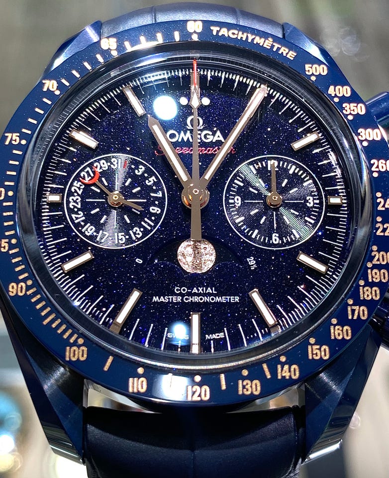 304.93.44.52.03.002 スピードマスター ムーンフェイズ ブルーサイド