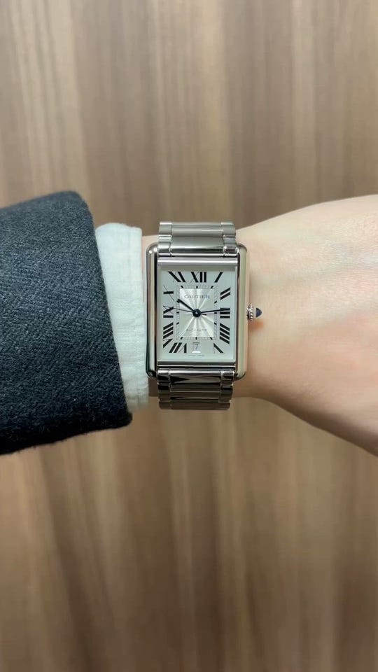 2024年美品 カルティエ　タンクマストXL WSTA0040＆WSTA0053 カルティエ タンク マスト ウォッチ XL WSTA0053 未使用 - 腕時計専門