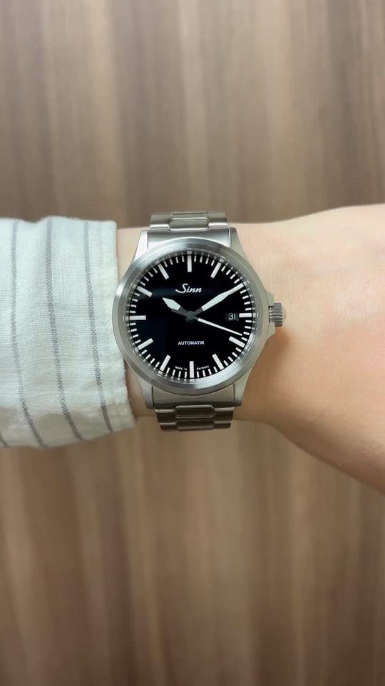 【未使用】sinn新フォールディングクラスプ付きブレスレットUX/U1/U2用 ジン 新フォールディングクラスプ付きブレスレット｜ドイツ製腕時計