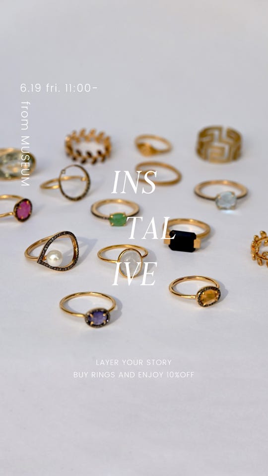 elafonisi] blue topaz pave new moon ring｜ARTIDA OUD（アルティーダ