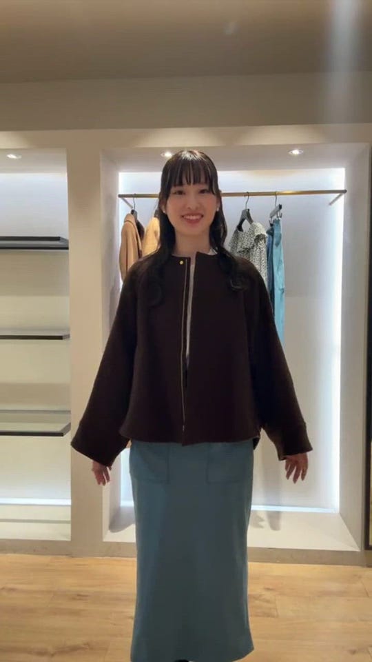 ROPÉ(ロペ) / 圧縮ウールコクーンショート丈コート/Bellandi