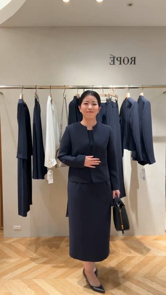 ROPÉ(ロペ) / トリアセダブルクロス ウエストコンシャスワンピース