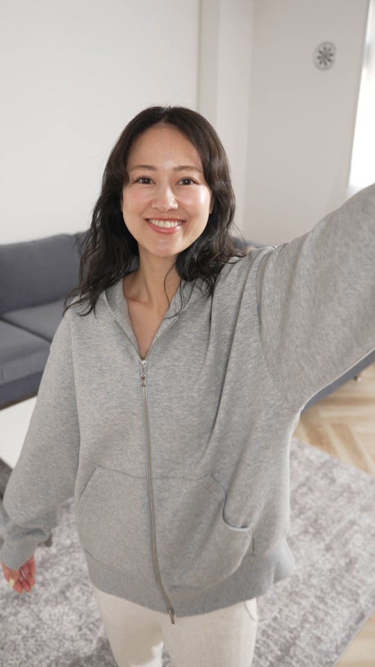 quaranciel:〈洗濯機可能〉コットン USA 裏毛 コクーン スリーブ