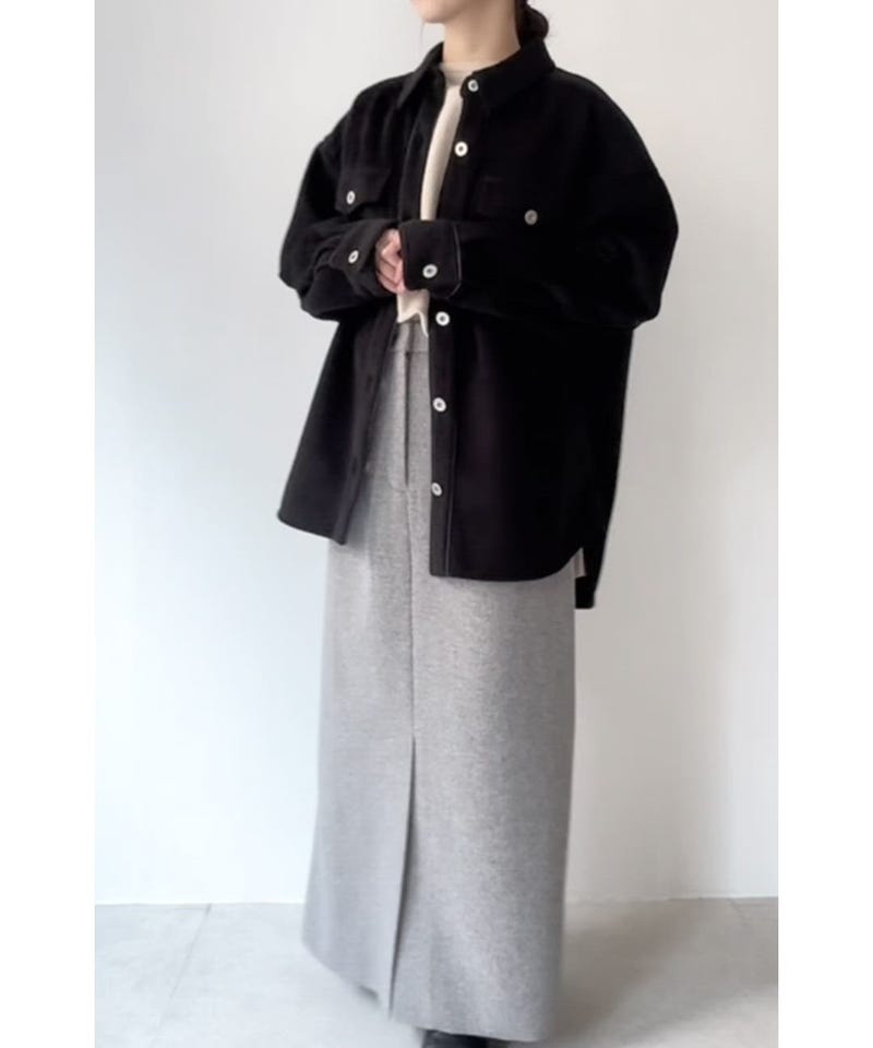 SHIPS any:〈手洗い可能〉フロント ポケット オーバーサイズ シャツ