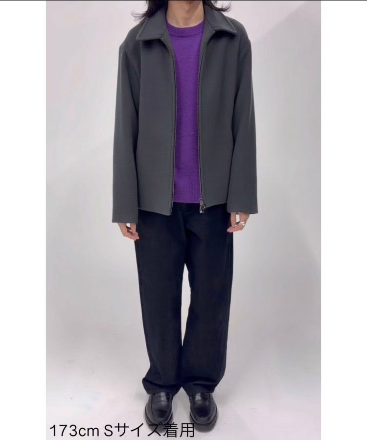 SHIPS any: PURE WOOL MELTON スタジアム ブルゾン (スタジャン