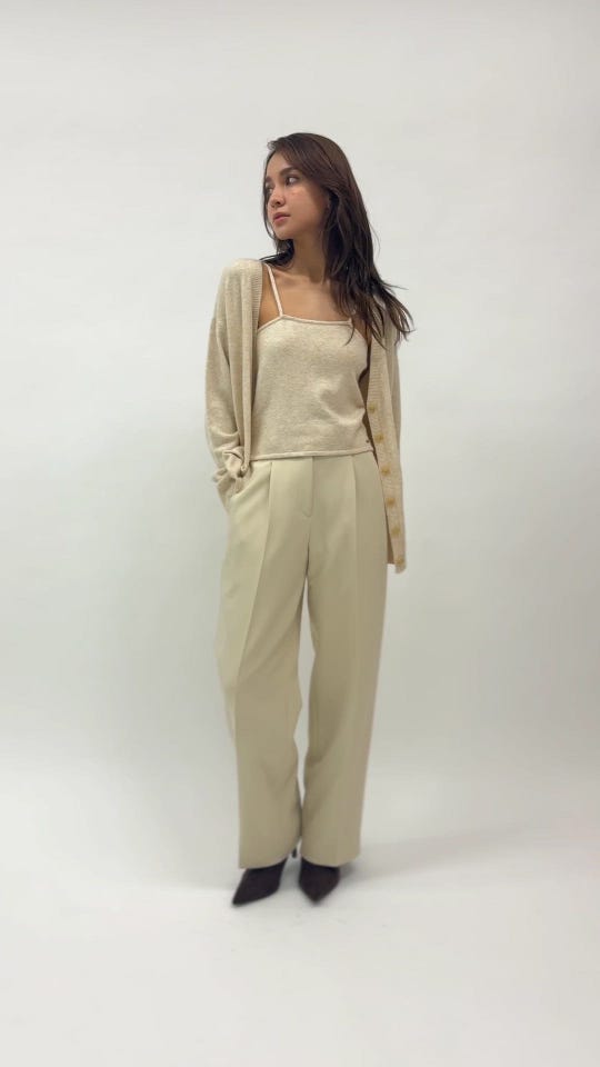 ケミー キャミソール セット ニット カーディガン KINO THE KEI 全3色｜ktk441