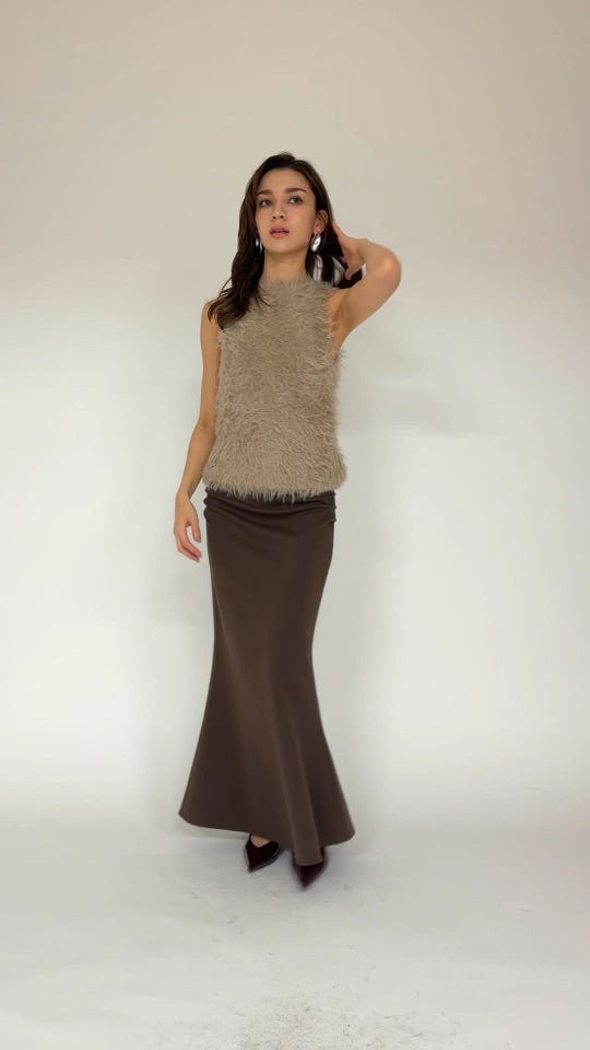 サイド タック ナロー マーメイド スカート ( セットアップ可 ) KINO