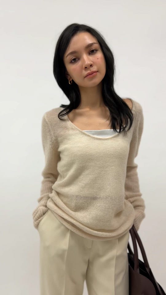 トップス k サテン クロップド カップ付き トップス KINO THE KEI 全3色